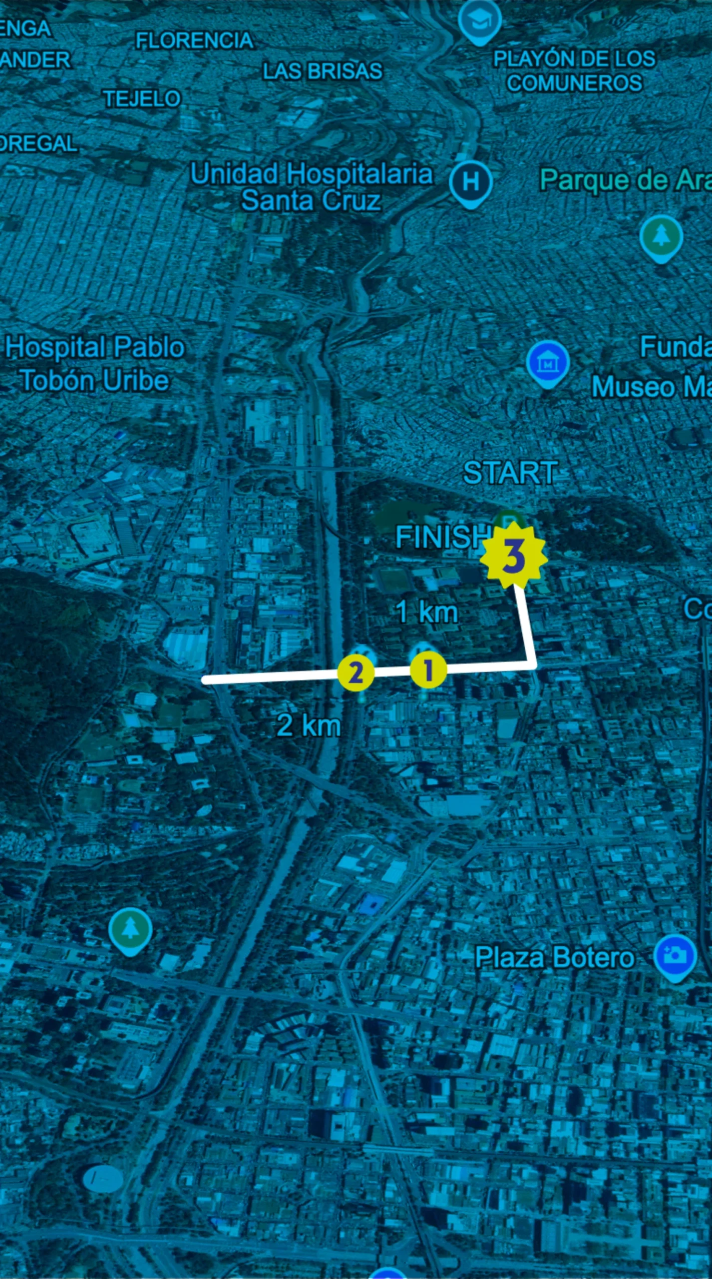 Recorrido 3K Cristal Run Fest