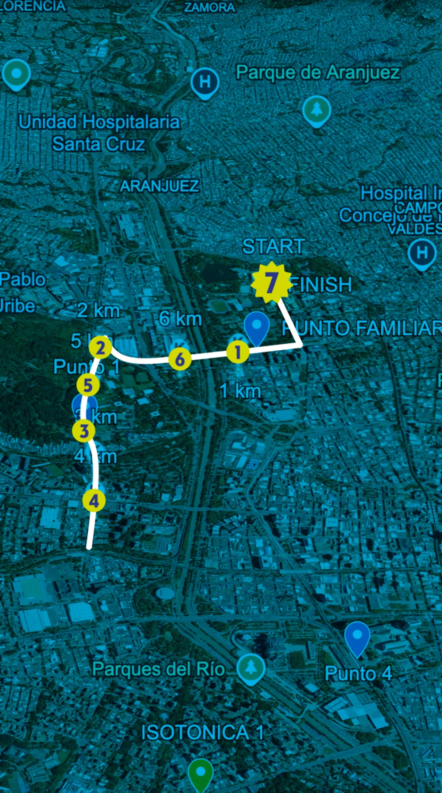 Recorrido 7K Cristal Run Fest